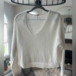 Fuzzy Cropped Sweater